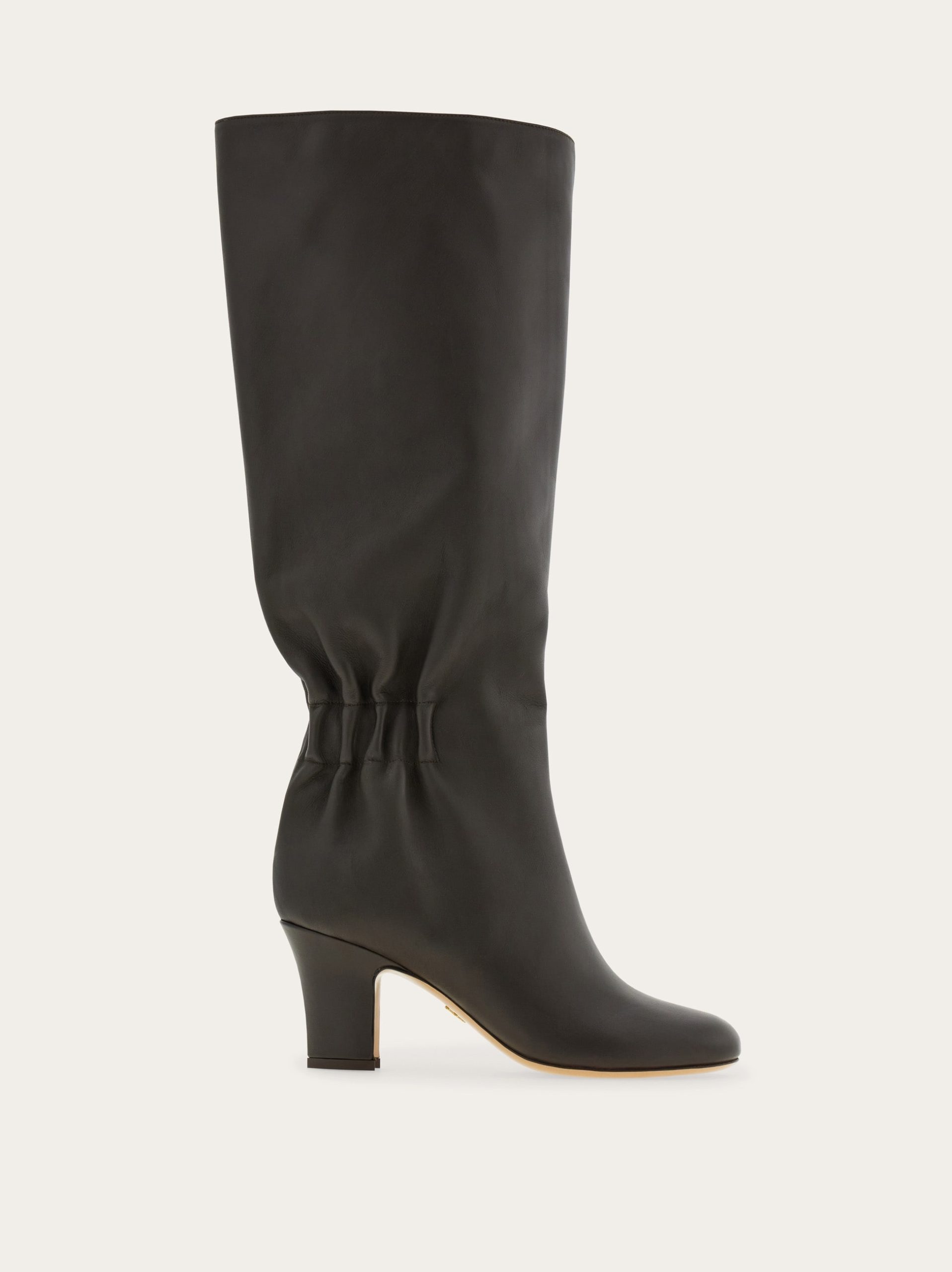 Ferragamo Knee boot with ruched detail - Image 1
